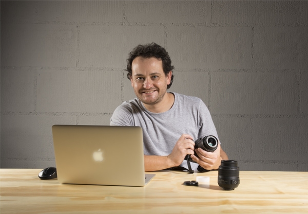 Professor do curso de Fotografia, Alexandre da Luz