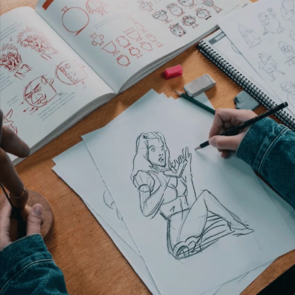 curso de desenho em ilustração em Blumenau - construção parte 3
